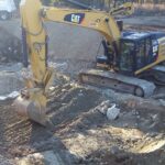 Excavating to Depth to Remove Contaminated Soil